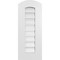 Ekena Millwork Arch Top Surface Mount PVC Gable Vent: Non-Functional, w/ 3-1/2"W x 1"P Standard Frame, 12"W x 28"H GVPAR12X2801SN - alternate 1